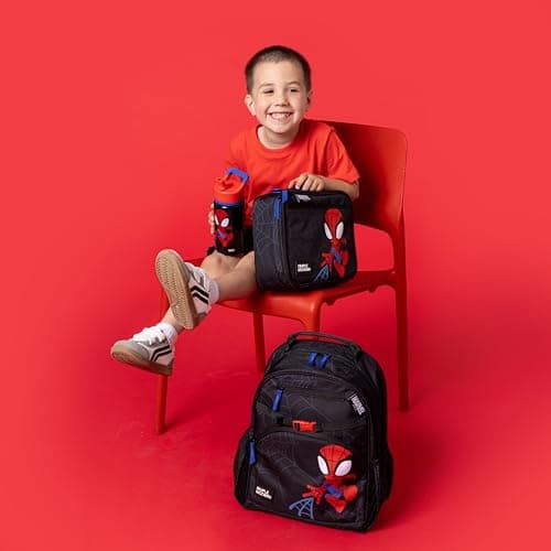 Simple Modern Medium Marvel Toddler Backpack for School Girls and Boys | Kindergarten Elementary Kids Backpack | Fletcher Collection | Kids - 15" tall | Spidey Kid — view 2