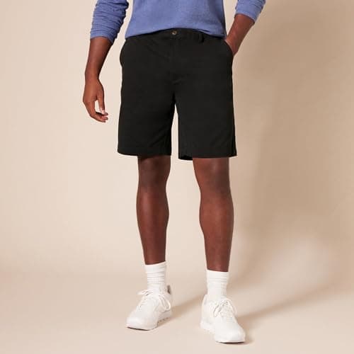 Amazon Essentials Men's Classic-Fit 9" Shorts, Black, 34 — view 2