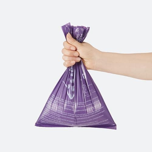 Amazon Basics Premium Lavender Scented Standard Dog Waste Bags, 300 Count (15 Pack of 20) — view 3