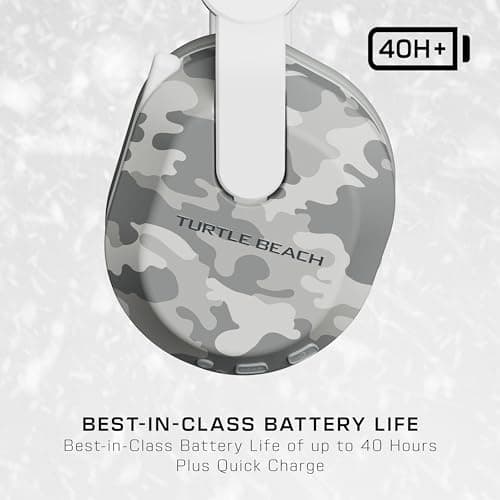 Turtle Beach Stealth 500 Wireless Gaming Headset Licensed for Xbox Series X|S, Compatible with Xbox One, Bluetooth, PC, Mobile, 40 Hr Battery, Memory Foam Cushions, Flip-to-Mute Mic – Arctic Camo — view 3