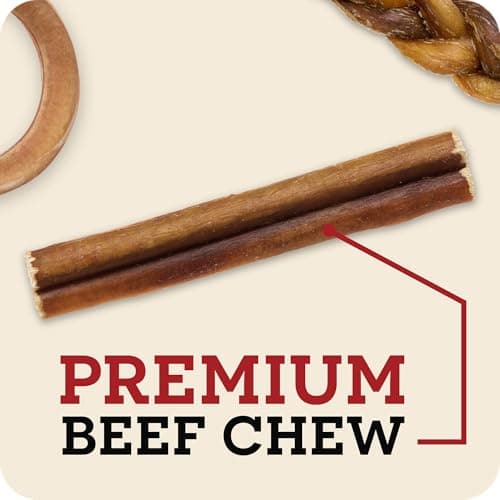 Redbarn Pet Products 12" Braided Bully Sticks for Dogs 2-Count, Pack of 12 — view 2
