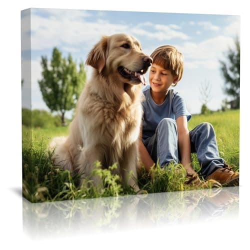 Create Personalized Wall Art with Your Photo on Canvas 10" X 8"- Custom Canvas Prints for Family - Personalized Canvas Pictures for Wall to Print Framed
