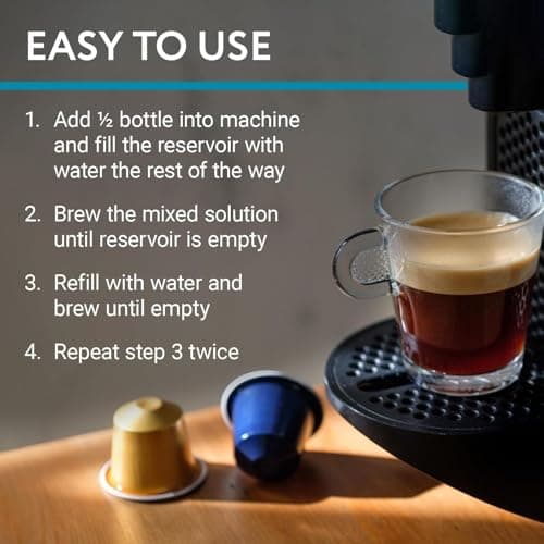 Descaler (2 Pack, 2 Uses Per Bottle) - Made in the USA - Universal Descaling Solution for Keurig, Nespresso, Delonghi and All Single Use Coffee and Espresso Machines — view 3