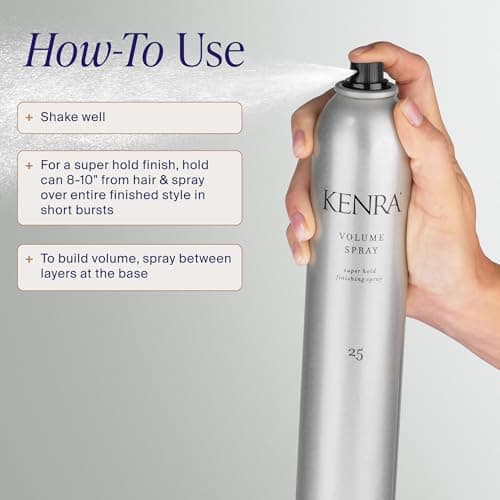 Kenra Professional Volume Spray 25 50% | Super Hold Finishing & Styling Hairspray | Flake-free & Fast-drying | Wind & Humidity Resistance | All Hair Types | 10 oz — view 4
