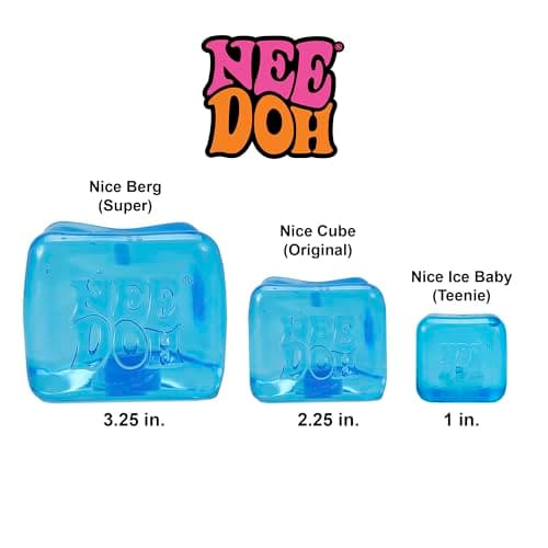 Schylling NeeDoh Nice Ice Baby - Sensory Squeeze Toy - Super Solid Squish - 1.25" Wide - Color May Vary (Pack of 1) — view 6