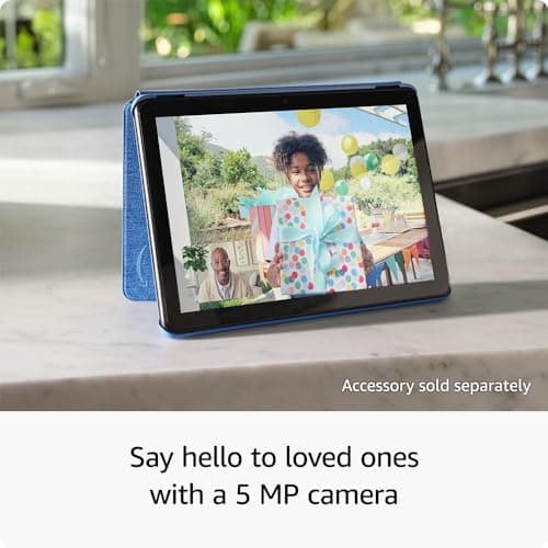 Amazon Fire HD 10 tablet (newest model) built for relaxation, 10.1" vibrant Full HD screen, octa-core processor, 3 GB RAM, 32 GB, Lilac — view 5