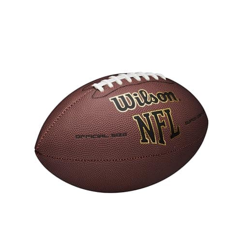 Wilson NFL Super Grip Composite Football - Official Size, Brown