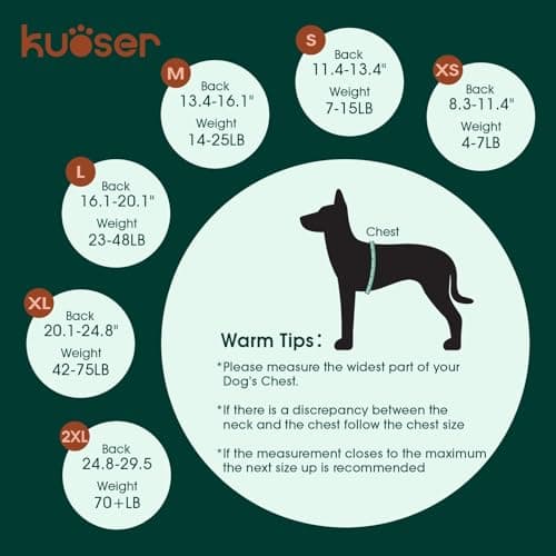 Kuoser Recovery Suit for Dogs, Female Male Dog Onesie for Spay Neuter, Anti Licking Dog Surgery Recovery Suit Soft Dog Bodysuit for Small Medium Large Dogs, Substitute E-Collar & Cone — view 2
