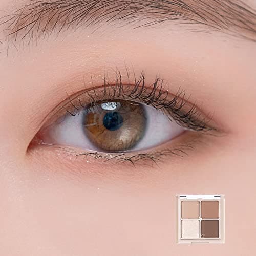 rom&nd Better Than Eyes N Series (N01 Dry Willow Flower) Korean Eye Shadow Mini Palette 4 Essential basic Shades — view 2