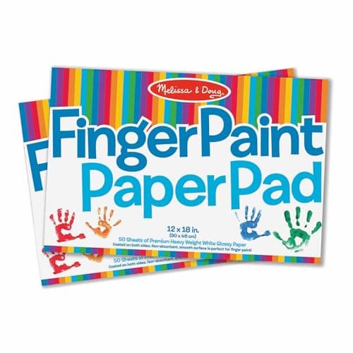 Melissa & Doug Finger Paint Paper Pad (2-Pack, 50-Sheets Each) - 12x18 Inch Art Paper for Kids Activities, Arts and Crafts, and Homeschool Essentials - FSC Certified — view 2