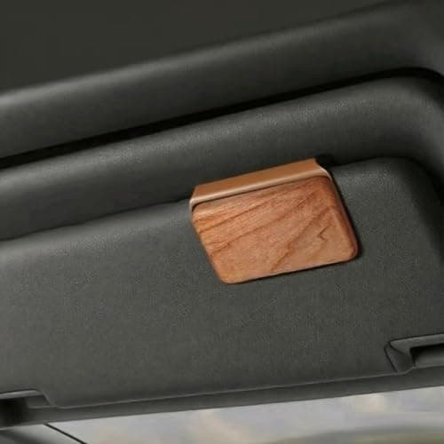 Car Air Freshener Car Odor Eliminator Wooden Sunshade Board Clip Wood Air Freshener for Odor Removal and Fragrance (Amber) — view 2