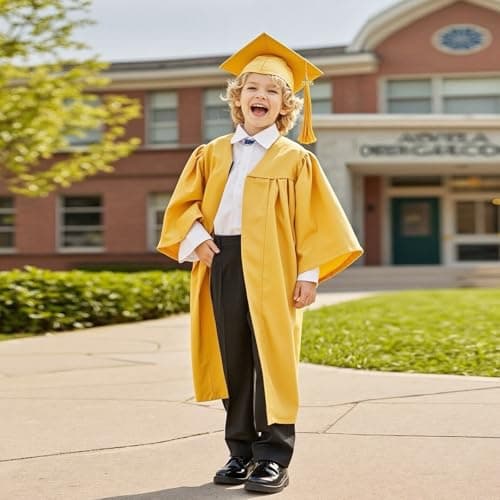 Kids Graduation Cap and Gown 2026 Kindergarten Set Homeschool Boys Girls Toddler Academic Bachelor Costume — view 2