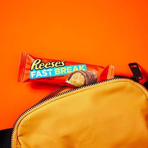 REESE'S FAST BREAK Peanut Butter Nougat Candy Bars, 1.8 oz (Pack of 18) — view 6