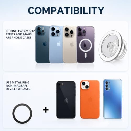 Magnetic Phone Grip for MagSafe, Phone Grip Stand for Most of Phones — view 3