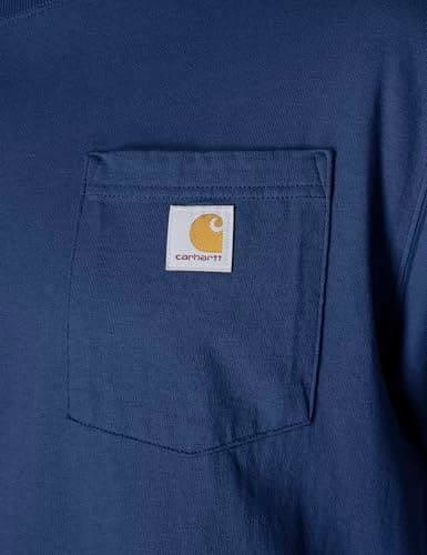 Carhartt Men's Loose Fit Heavyweight Short-Sleeve Pocket T-Shirt (Also Available in Big & Tall), Lakeshore, XX-Large — view 4