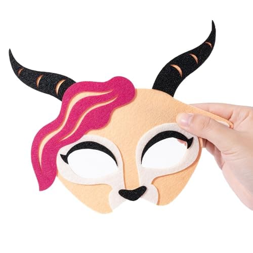 Andi Cppss Animals Police Officer Felt Mask - 12PCS Bunny Fox Rabbit Police Officer Felt Mask Children Zoo Character Cosplay Party Masks Birthday Dress Up Party Supplies for Boys and Girls Role Play — view 4