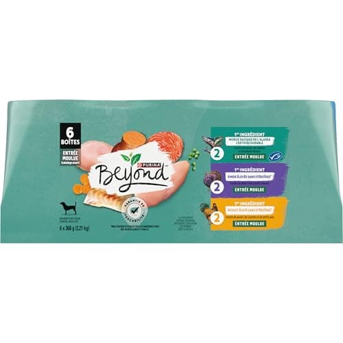 Beyond Grain Free Natural Wet Dog Food, Ground Entree Variety Pack 3 Flavours - 368 g Can (6 Pack) — view 2