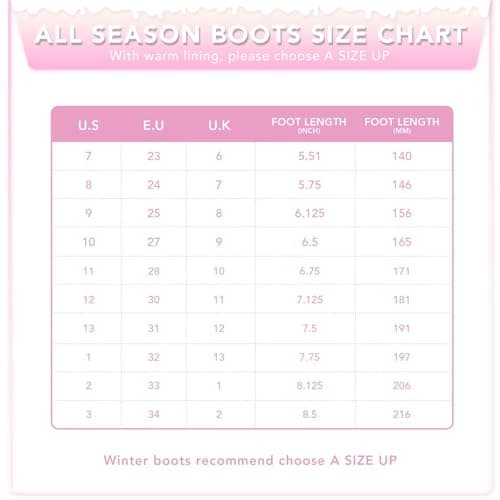 EUXTERPA Toddler Kids Light Up Glitter Rain Boots Waterproof Warm Fleece Lined Boots for Girls Winter Snow Boots, Pink Gradient, Size 2 — view 5