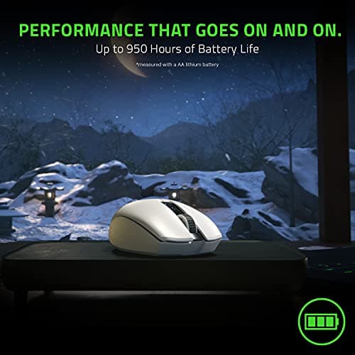 Razer Orochi V2 Mobile Wireless Gaming Mouse: Ultra Lightweight - 2 Wireless Modes - Up to 950hrs Battery Life - Mechanical Mouse Switches - 5g Advanced 18k Dpi Optical Sensor - White — view 3