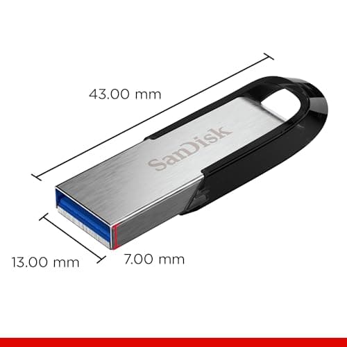 SanDisk Ultra Flair USB 3.0 16GB Flash Drive High Performance up to 130MB/S (SDCZ73-016G-G46), Black — view 2