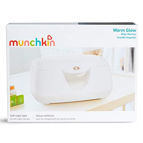 Munchkin Warm Glow Baby Wipe Warmer with Nightlight, Baby Wipes Warmer Dispenser for Newborn Diaper Changes, Holds 100 Wipes, White — view 5