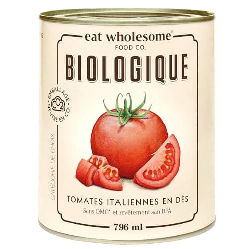Eat Wholesome Organic Italian Diced Tomatoes, 796ml - Vine-Ripened, Perfect for Soups and Stews, No Added Sugar, Vegan, Non-BPA Lining, CO2 Neutral — view 4