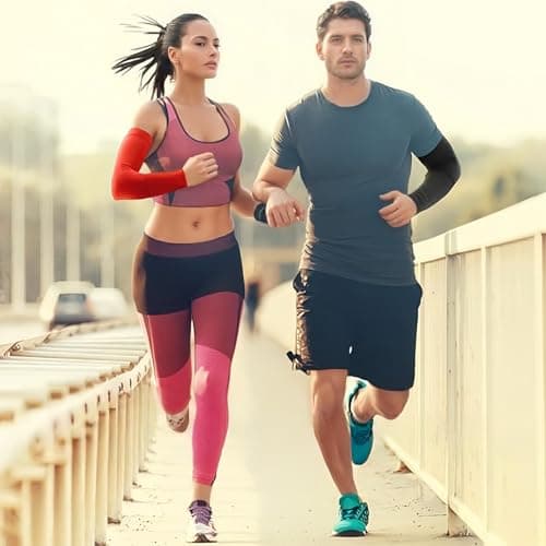 Renil Cooling Arm Sleeves for Men and Women & Sun UV Protection Sleeves for Basketball, Ballball,Running — view 5