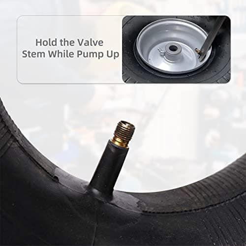 (2-Pack) AR-PRO 15x6.00-6" Inner Tubes with TR-13 Straight Valve Stem - Replacement Lawn Mower Tire Tubes with TR13 Straight Valve Stem - Suitable for Yard Tractors, Wheelbarrows, ATVs, and More — view 4