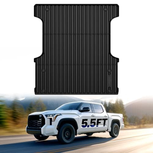 LASFIT Bed Mat for Toyota Tundra 2022-2026 5.5FT/5.5' Truck Bed, All Weather 5.5 FT Bed Liner for Toyota Tundra 2026 2025 2024 2023 2022 Accessories TPE Trunk Mat Cargo Mat (Not Fit Drop-in Liners)