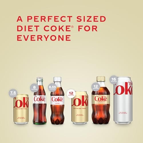 Diet Coke Caffeine Free Soda, 12 fl oz, 12 Pack (Package May Vary) — view 4