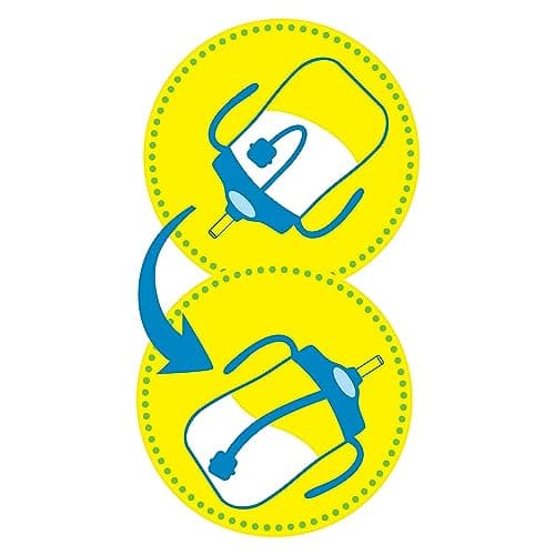 Dr. Brown's Milestones Baby's First Straw Cup, Training Cup with Weighted Straw, 9oz/270mL, Dark Blue/Vintage Yellow, BPA Free, 6m+, 2 Pack — view 10