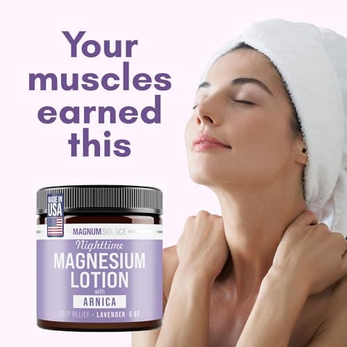 Nighttime Magnesium Lotion with Arnica – Highly Concentrated Magnesium for Muscles & Joints – Apply to Legs or Feet Before Bed – Skin-Friendly — view 2