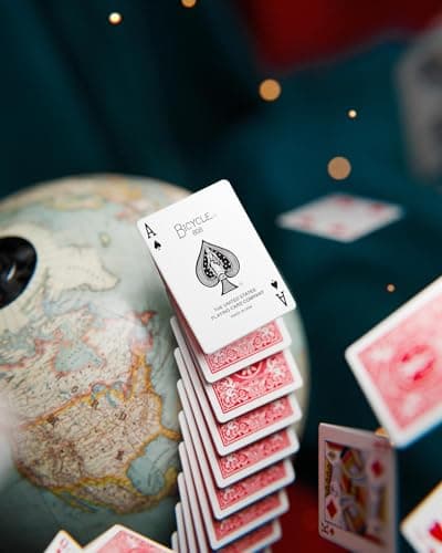 Bicycle Rider Back Playing Cards 2 Pack Poker Size Red and Blue — view 6