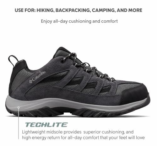 Columbia Mens Crestwood, Shark/Columbia Grey, 10 — view 2