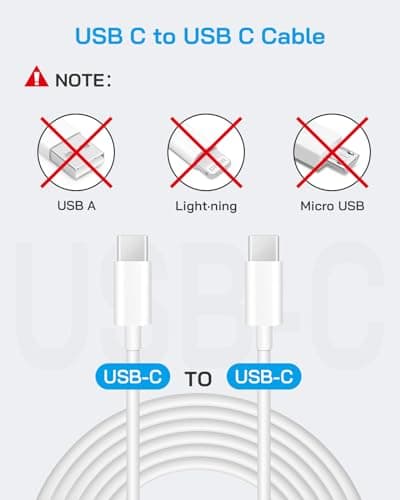 CXX iPhone 17/16/15 Fast Charger [3-Pack] 20W USB C Wall Charger with 6FT C-to-C Cable Compatible with iPhone 17/16/15 Series, USB-C iPad Pro/Air/Mini & More — view 2