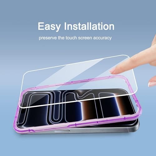 Ailun 3 Pack Screen Protector for iPhone 17 Pro Max [6.9 inch] + 3 Pack Camera Lens Protector with Installation Frame,Dynamic Island Compatible,Case Friendly[Not for iPhone 17/17 Pro/iPhone Air] — view 5