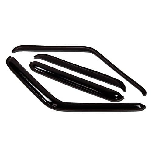 Tuningpros WV-011 Outside Mount Window Visor Deflector Rain Guard Dark Smoke 4-pc Set, Compatible with 2005-2009 Buick Lacrosse