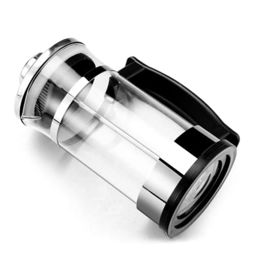 INOOMP 600ml Stainless Steel Manual Coffee Press Pot with Double-layer Heat Resistant Design, Multi-function Coffee Infuser and Easy to Wash Filter Teapot for Home Brewing