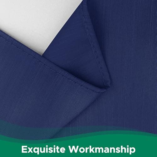 Biscaynebay Wrap Around Bed Skirts for Twin & Twin XL Beds 15" Drop, Navy Adjustable Elastic Dust Ruffles Easy Fit Wrinkle & Fade Resistant Silky Luxurious Fabric Machine Washable — view 5
