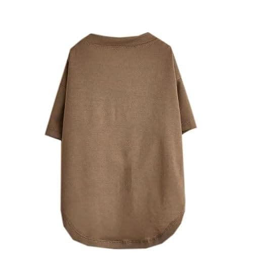 Cute Dog Clothes, T Shirt for Medium and Small Dogs Girl Boy,Puppy.Breathable Soft Dog Costume for Pet Dogs Cats, Pet Pullover Jumper, Cat Clothes (L-(10~17lb), Chest~18", Khaki) — view 6