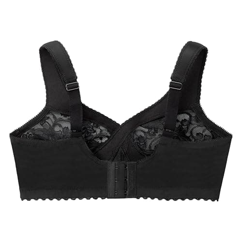 Glamorise Women's Magic Lift Full-Figure Support Bra, Black, 44F — view 4