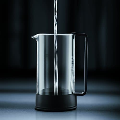 Bodum 12oz Brazil French Press Coffee Maker, High-Heat Borosilicate Glass, Black - Made in Portugal — view 3