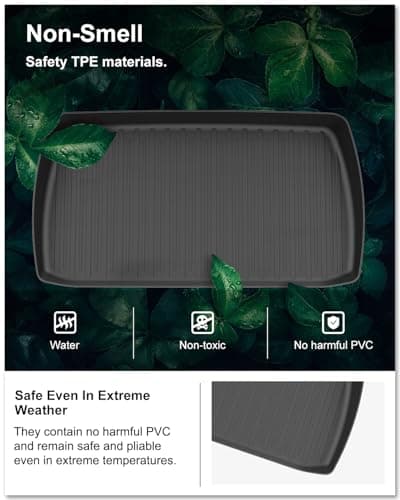 KIWI MASTER Cargo Mat for 2018-2026 Honda Odyssey, Custom Fit All Weather Rear Cargo Liner, Heavy Duty TPE Tray Trunk Mat, Black — view 3