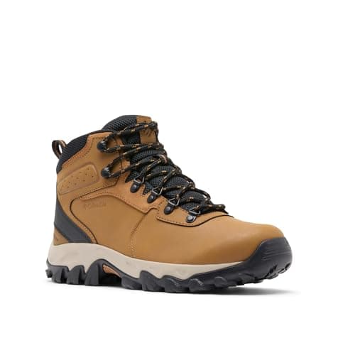 Columbia Mens Newton Ridge Plus II Waterproof Hiking Boot, Elk/Black, 13 Wide