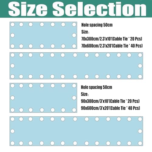 ZHhan Balcony Privacy Screen for Backyard Deck Patio Balcony Fence Porch Sun Shade PVC UV Protection Sun Wind 8 Days DeliveSapphire 14 Colors 20 Sizes 420D(Blue,5.2'x24.6') — view 6