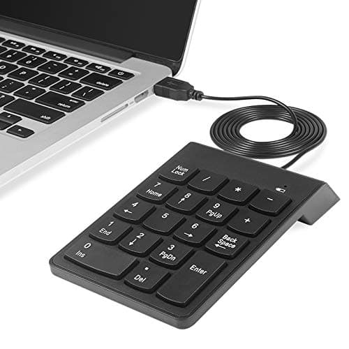 Kadaon Numeric Keypad,USB Keypad, USB 18 Key Number Numeric Keypad Keyboard for Laptop/Notebook PC Computer — view 2