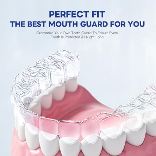 REROIO Mouth guard for Grinding Teeth, Comfortable Night Guard for Grinding Teeth, Perfect fit Anti Grinding Mouthguard for Adults, Mouth Guard for Sleeping with 2 Size Available — view 4