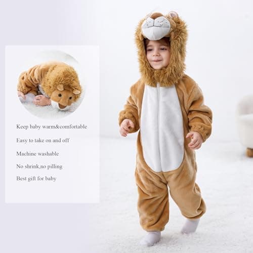 TONWHAR Kids' And Toddlers' Costumes Outfit Animal Onesie Cosplay Costume Baby Romper Jumpsuit — view 5