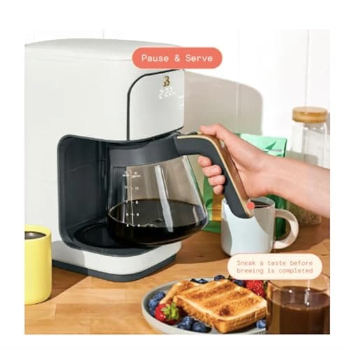 Beautiful 12-Cup Programmable Drip Coffee Maker by Drew Barrymore (White) — view 5