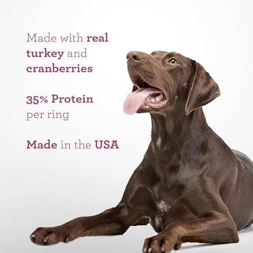 DreamBone Protein Rings with Real Turkey & Cranberries, 119 g, Rawhide-Free Protein Ring Chews, Artificial Free, for All Dogs — view 4